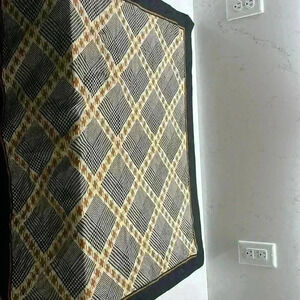 Women’s Classic Black, Cream, Tan Designed Scarf